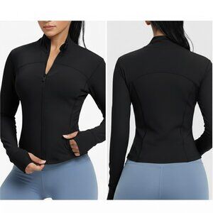 GYM RAINBOW Lightweight Slim Fit Athletic Jacket, Black M NWT